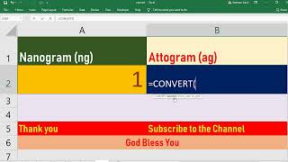 Convert Nanogram to Attogram [upl. by Gnik552]