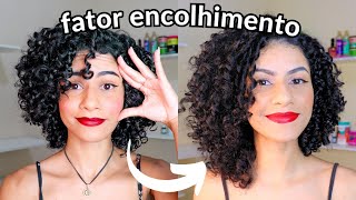 7 truques para tirar o FATOR ENCOLHIMENTO do cabelo cacheado [upl. by Willock]