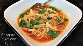 Sopa de Fideo con Pollo con Hunts MamaSabeMas SORTEO [upl. by Karly439]