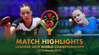 Andrea Todorovic vs Korneljia Riliskyte  2019 World Championships Highlights Group [upl. by Schargel]