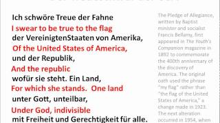 Pledge of Allegiance in German  wwwgermanforspaldingorg [upl. by Meagan472]