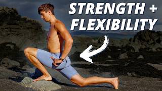 Get STRONG and FLEXIBLE With No Equipment FOLLOW ALONG [upl. by Komara]