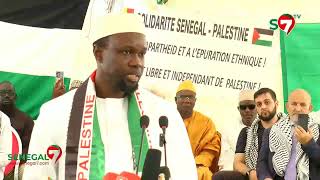 Solidarité pour la cause Palestinienne Le discours percutant du PM Ousmane SONKO [upl. by Carder]