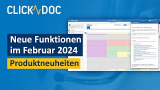 CLICKDOC Produktneuheiten im Februar 2024 [upl. by Aleakcim]