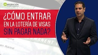 Como entrar en la loteria de visas Americanas sin pagar nada [upl. by Rebna12]