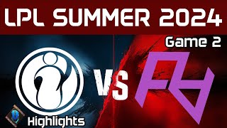 IG vs RA Highlights Game 2 LPL Summer 2024 Invictus Gaming vs Rare Atom by Onivia [upl. by Abba]