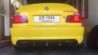 BMW E46 330d Exhaust Sound Bypass Vale OFFON [upl. by Wachter947]