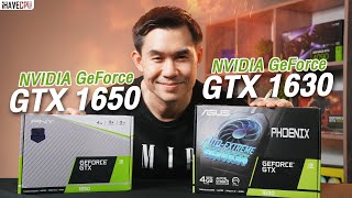 จับการ์ดจอรุ่นเล็กมาชนกัน GeForce GTX 1650 vs GTX 1630  iHAVECPU [upl. by Isa272]