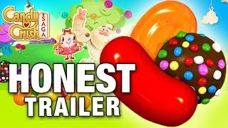 CANDY CRUSH SAGA Honest Game Trailers [upl. by Euqinwahs]