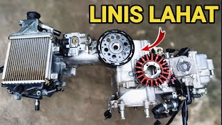 Engine Detailing and Parts Cleaning of Honda Click  Moto Arch [upl. by Aelanna]