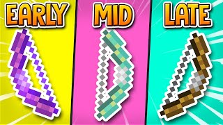 HYPIXEL SKYBLOCK  The BEST Bows for EARLYMIDLATE game [upl. by Anaib]