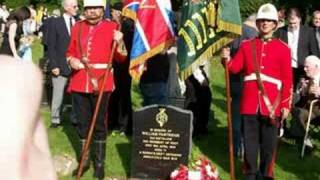 Dedication of head stone Rorkes Drift Survivor [upl. by Aridni]