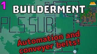 NEW factorybuilding automation game series Builderment  Lets Play Builderment Ep 1 [upl. by Pierce]