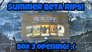 Unboxing of Sorcery TCG Summer Beta Case Box 3 of 6 [upl. by Ileana]