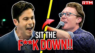 Michael Knowles ENRAGES Two Leftists With One Trump Statement CROWD EXPLODES [upl. by Felipa]