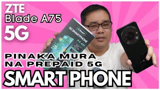 ZTE Blade A75 5G  Prepaid Smart phone unboxing [upl. by Annais]