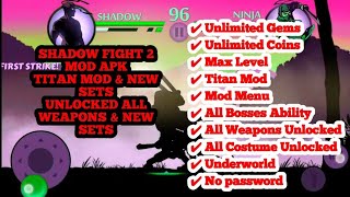 Shadow Fight 2 Mod Apk Unlimited Money Latest Version amp GamePlay SecretModGaming [upl. by Nishom]