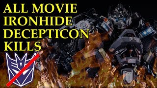 Transformers Kill Count 2 All Movie Ironhides Decepticon Kills [upl. by Wemolohtrab]