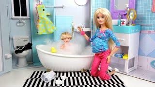 Barbie Baby Doll Tommy Adventures amp Travel Routine [upl. by Nicolais]