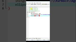 C Graphics Program EllipseSHORT [upl. by Nirak]