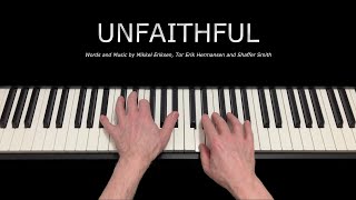 Unfaithful Rihanna  Piano Arrangement  Sheet Music Available [upl. by Kristi]