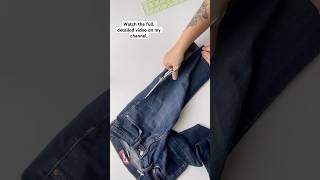 Jeans to Tote DIY project sewing upcycle denim sotakhandmade freepattern freetutorial sew [upl. by Oicnedurp805]