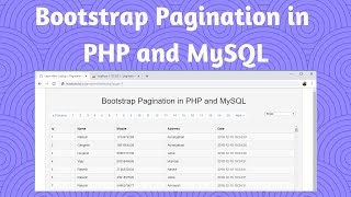 Bootstrap Pagination in PHP and MySQL With dynamic limit [upl. by Sayre]