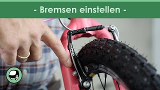 Bremsen richtig einstellen beim Kinderfahrrad [upl. by Cirad]