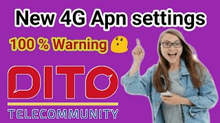 Fast internet tricks  Apn for dito telecom 2024  Up to 50 mbps [upl. by Tatiania]