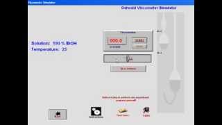 Ostwald Viscometer Virtual Simulation [upl. by Stretch10]