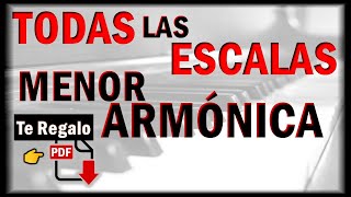 Todas Las Escalas Menor Armónica  PDF Gratis [upl. by Haroun]