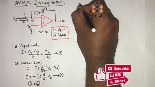 35 OPAMP as integrator  EC Academy [upl. by Atilek360]