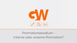 Berufsbegleitende Promotion intern oder extern • Akademische Ghostwriting Agentur GWriters [upl. by Anerdna]