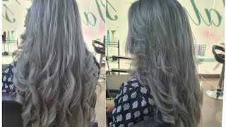 Smoky Grey hair colour tutorial [upl. by Dorkus913]