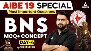 AIBE 19  BNS Important MCQs amp Concepts  All India Bar Exam 2024  By Nishank Sir [upl. by Saloma822]