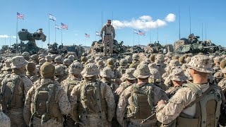 Thousands of US troop reinforcements arrive in Israel gear up to enter Gaza [upl. by Eisse301]