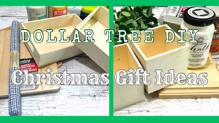 Christmas Gift Ideas  Dollar Tree DIY  Just 2 Easy Crafts [upl. by Eiramaliehs]