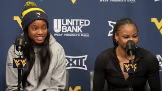 WVU Womens Basketball Tavvy Diggs Lauren Fields Press Conference  Nov 1 2023 [upl. by Lichter]