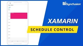 Xamarin Schedule Control [upl. by Aicirtan]