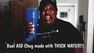 Chugging Koolaid made with THICK Water [upl. by Enimassej]