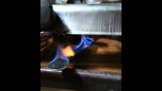 Lighting the gravity fed Punker alcohol stove [upl. by Fadil]