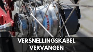 Shimano Nexus 7 versnellingskabel vervangen  Versnelling kabel monteren [upl. by Hurleigh]