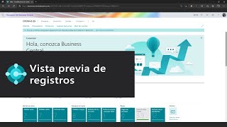 Vista previa de registros  Business Central wave 2 [upl. by Nuahc]