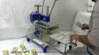 Manual Blister packing machine Scrubber Blister Packing Machine [upl. by Ringo315]