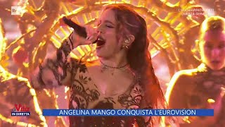 Angelina Mango conquista lEurovision  La Vita in diretta 10052024 [upl. by Omlesna]