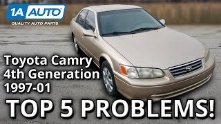 Top 5 Problems Toyota Camry Sedan 4th Generation 19972001 [upl. by Goss]