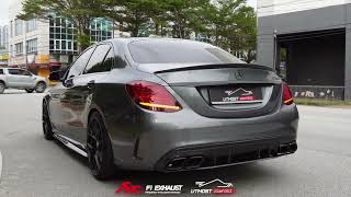 MercedesBenz C300 M264 w Valvetronic Fi EXHAUST Catback X Utmost Downforce Garage [upl. by Anaitsirc]