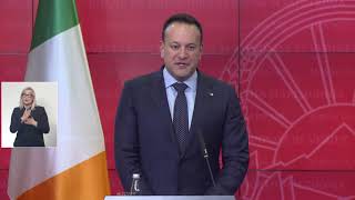 Joint pressconference of PM Kovachevski and PM of Ireland Varadkar [upl. by Comstock]