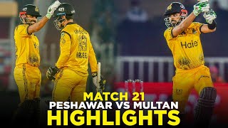 PSL 9  Full Highlights  Peshawar Zalmi vs Multan Sultans  Match 21  M2A1A [upl. by Wallie]