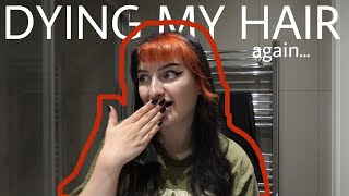 Dying my dry and frazzled hair SPLIT DYE again  Vlog 2024 8 [upl. by Short]